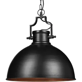 Relaxdays Hängelampe 1-flg. Ø 40,5 cm schwarz Metall