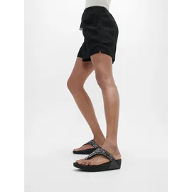 FitFlop Lulu Crystal-Mix Toe-Post Sandals, Schwarz, 40 EU