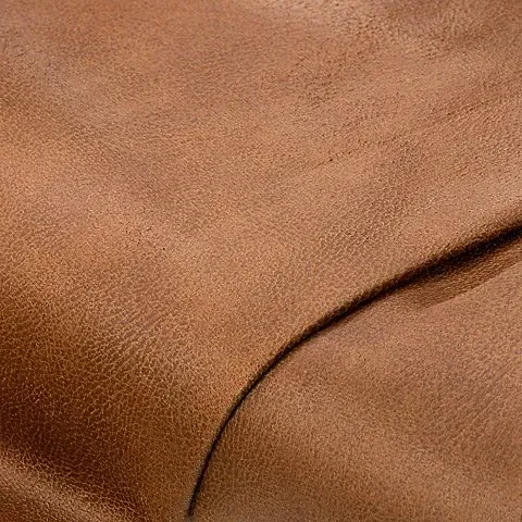 Lederimitat aus recyceltem Leder, braun
