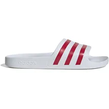 adidas Adilette Aqua White / Team Colleg Red / White 47 1/3