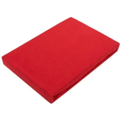 EXKLUSIV HEIMTEXTIL Jersey Spannbettlaken für Wasserbetten Rundumgummizug 200 x 220 cm Rot