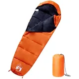 vidaXL Mumienschlafsack für Erwachsene Camping 3 Jahreszeiten