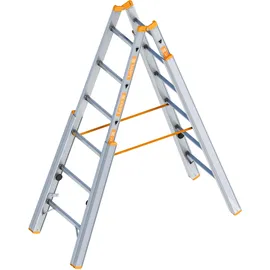 Layher Treppenstehleiter Topic 1061 2 x 6 Sprossen