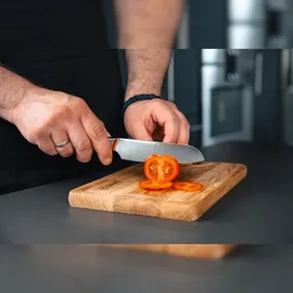 pasoli Pasoli-Damast-Santokumesser, Klinge 13 cm