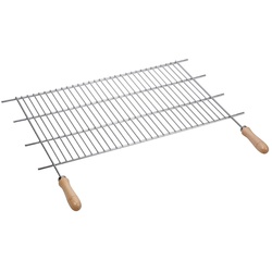 Zink Barbecue Grill. 100X40Cm Sauvic Holz Griffe