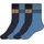 Camp David casual Socken 4er Pack Paris Blau 43-46