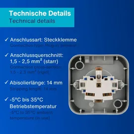 REV Ritter REV AquaTop, Feuchtraumsteckdose, IP44
