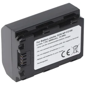 AccuCell Akku passend für den Sony Akku NP-FZ100 Akku Sony A7 Mark 3, A7R Mark 3, Alpha a7 III, Alpha a7R III, Alpha A9, ILCE-7M3, ILCE-7M3K, ILCE-7RM3