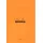 Rhodia 19600C - Notizblock N°19 (DIN A4+, 21 x 31,8 cm, mikroperforiert, liniert mit Rand, 80 Blatt) 1 Stück orange