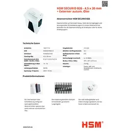 HSM Securio B26 Weiß