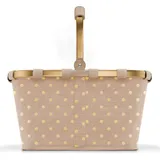 Reisenthel carrybag frame metallic dots coffee