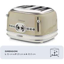 Ariete Vintage 4 Slice beige