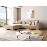 Ecksofa mit Schlaffunktion GUSTO L Como02 Links - Beige