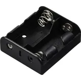 TRU Components TC-13220492 Batteriehalter 2x Baby (C) Druckknopfanschluss (L x B x H) 63 x 54 x 22mm