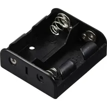 TRU Components TC-13220492 Batteriehalter 2x Baby (C) Druckknopfanschluss (L x B x H) 63 x 54 x 22mm