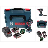 Bosch GDX 18 V-200 C Professional 18 V Li-Ion Akku Drehschlagschrauber Brushless in L-Boxx + 2 x 5,0 Ah Akku + Ladegerät + GCY 30-4 Bluetooth Conn...