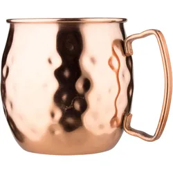Edelstahlbecher Moscow Mule, kupferfarben, gehämmert, Prime Bar - 400ml