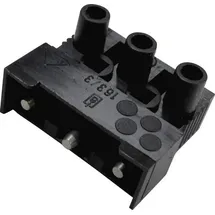 ADELS-CONTACT 12263 163 ST/3 DS Verbindungsklemme flexibel: -2.5mm2 starr: -2.5mm2 Polzahl: 3 Schwarz