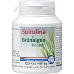 Spirulina+Grünalgen Kapseln 120 St