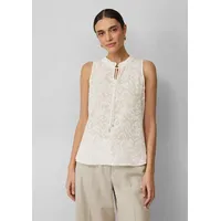 s.Oliver Semitransparentes Top mit Tunika-Ausschnitt und Rüschen - 36