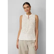 s.Oliver Semitransparentes Top mit Tunika-Ausschnitt und Rüschen - 36