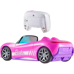 RC-Auto HOT WHEELS "Hot Wheels Barbie Cabrio RC", rosa, Fernlenkfahrzeuge, Kinder, Kunststoff