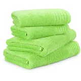 Möve Handtuchset New Classic 4-TLG wild lime