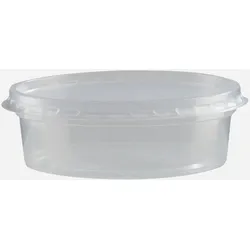 Feinkost- / Dressingbecher mit Deckel aus PP / 125 ml / 1000 Stk.