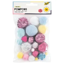 folia 30er-Pack Pompons »Unicorn«