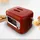 Cecotec Vertikaler Toaster RetroVision Red 700W Leistung, 2 Extra-breite Schlitze, Einzigartiges Anzeige-Design, Bräunungssteuerung, Retro-Design, Staubabdeckung