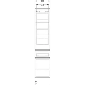 Geberit Renova Plan Hochschrank 39 x 180 x 36 cm Nussbaum hickory Holz