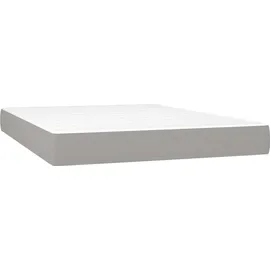 vidaXL Boxspringbett 140 x 200 cm Hellgrau