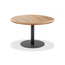 Niehoff Klapptisch Bistro anthrazit rund - 125 cm rund Teak recycled