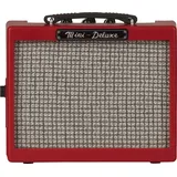 Fender Mini Deluxe Amp, Suitable for Electric Guitar & Bass - Red