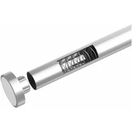 Wenko Duschvorhangstange Luz 110 - 185 cm silber