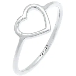 Elli Herz Cut Out Design Filigran 925 Sterling Silber 52 Damen 