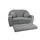 FORTISLINE Kindersofa Fortisline 96 x 57 x 48 cm Textil grau