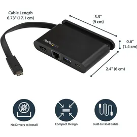 Startech StarTech.com USB C Multiport Adapter mit HDMI