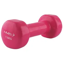 HMS Kurzhantel 1,5 kg Gusseisen Vinylbeschichtet pink / rosa