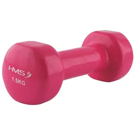 HMS Kurzhantel 1,5 kg Gusseisen Vinylbeschichtet pink / rosa