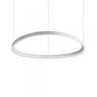 Ideal Lux LED GEMINI, rund, Ø 810 mm, 60W, 3000K, 6200lm, IP20, höhenverstellbar, weiß