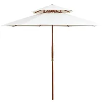 furnicato Doppeldeck 270 x 270 cm Cremeweiß