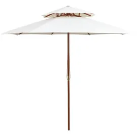 furnicato Doppeldeck 270 x 270 cm Cremeweiß