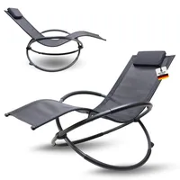 Albatros Premium Gartenliege X-FORM | Schwungliege Relaxliege Gartenstuhl| mit