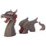 Hobby Aquaristik Red Dragon 1 I 20 x 9,5 x 11,5 cm I 3- teilige Dekoration I Keine Beeinflussung der Wasserqualität I Leicht zu reinigen