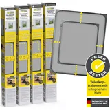 EasyMaxx Insektenschutzgitter Teleskop 4er-Set 80 x 100 cm Anthrazit