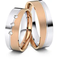 Trauringe Bremen 333er Weifl-/Rotgold - 4497