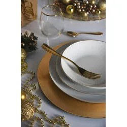 Excelsa Set Von 6 Unterirdisch Gold Kunststoff 33Xh1,7X33 Cm Gold
