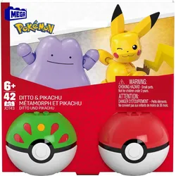 MEGA Pokémon 2er Pokéball Set - Pikachu und Ditto