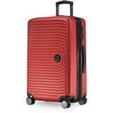Hauptstadtkoffer Mitte Mittelgroßer Hartschalenkoffer, TSA, 4 Rollen, Check-In Gepäck mit 8 cm Volumenerweiterung, 68 cm, 88 L, Rot